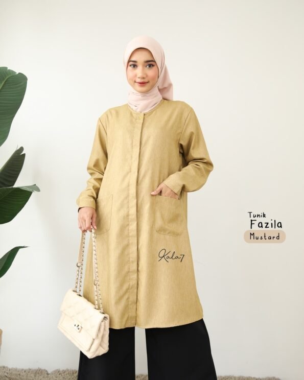 Zizara - Tunik Fazila Mustard