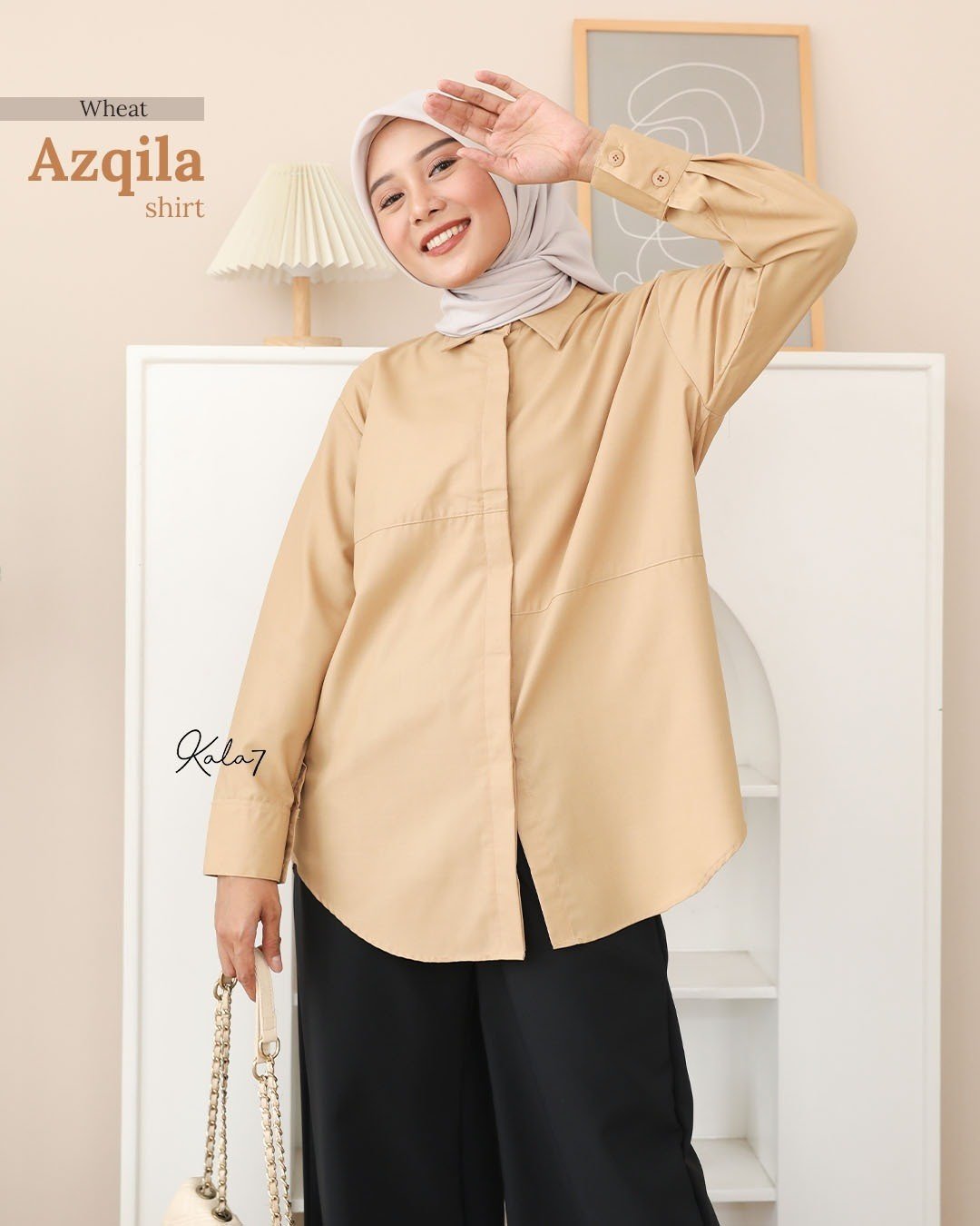 Zizara - Azqila Shirt Wheat thumb 2