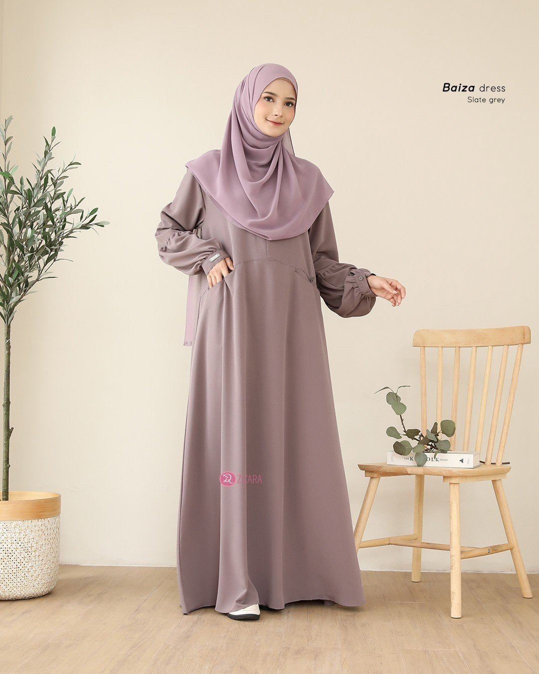Zizara - Dress Baiza Slate Grey thumb 2
