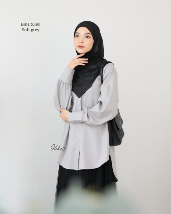 Zizara - Tunik Bina Soft Grey