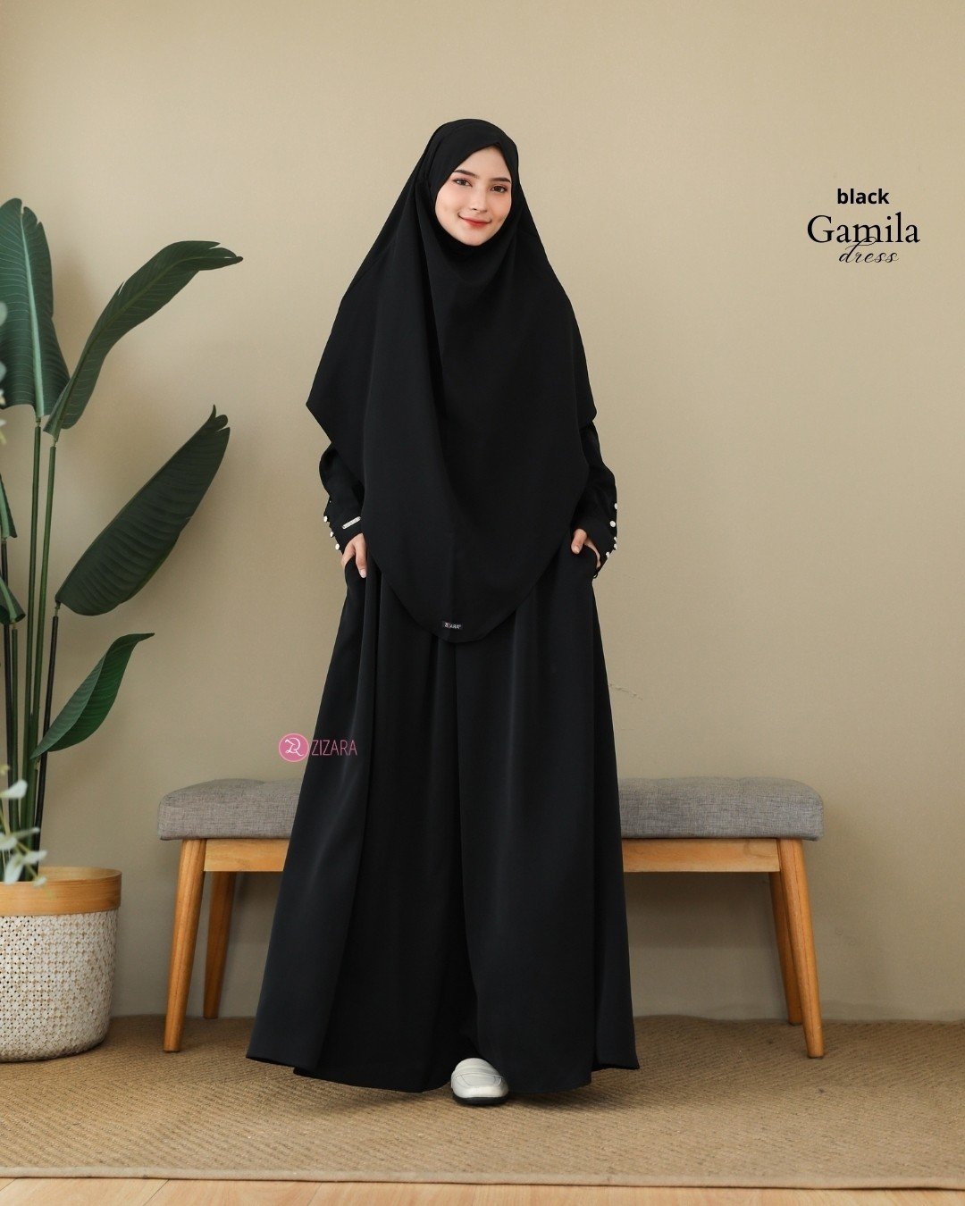Zizara - Dress Gamila Black thumb 2