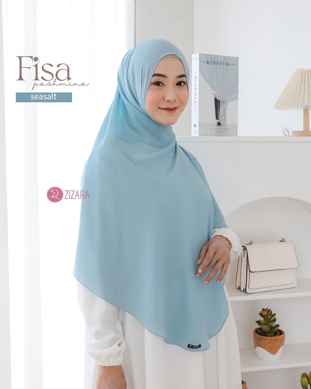 Zizara - Fisa Shawl Sea Salt thumb 2