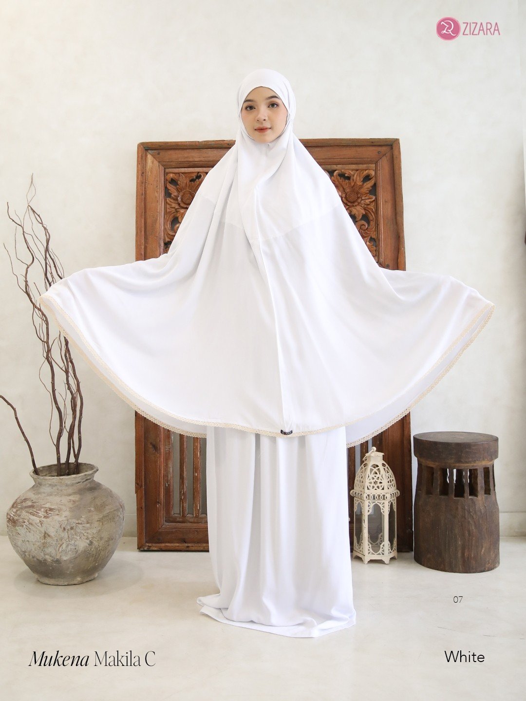 Zizara - Mukena Makila C White thumb 2