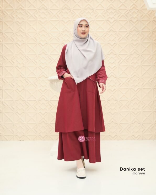 Zizara - Danika Set Maroon