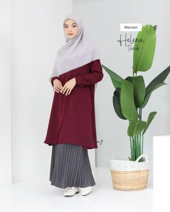 Zizara - Tunik Helena E Maroon