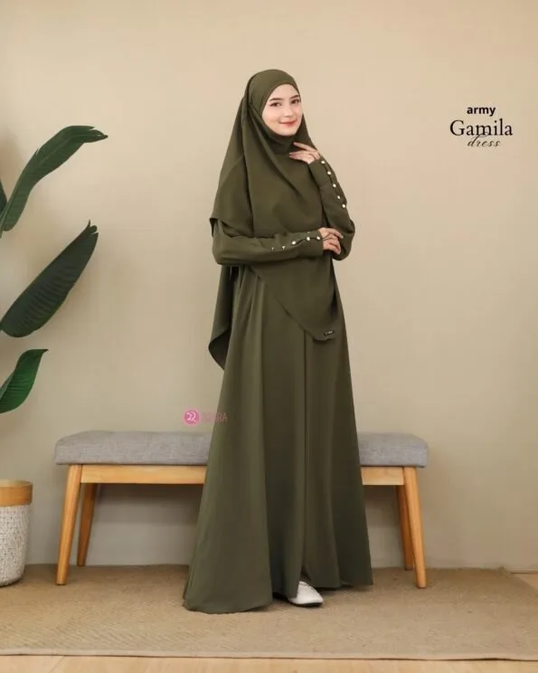 Zizara - Dress Gamila Army