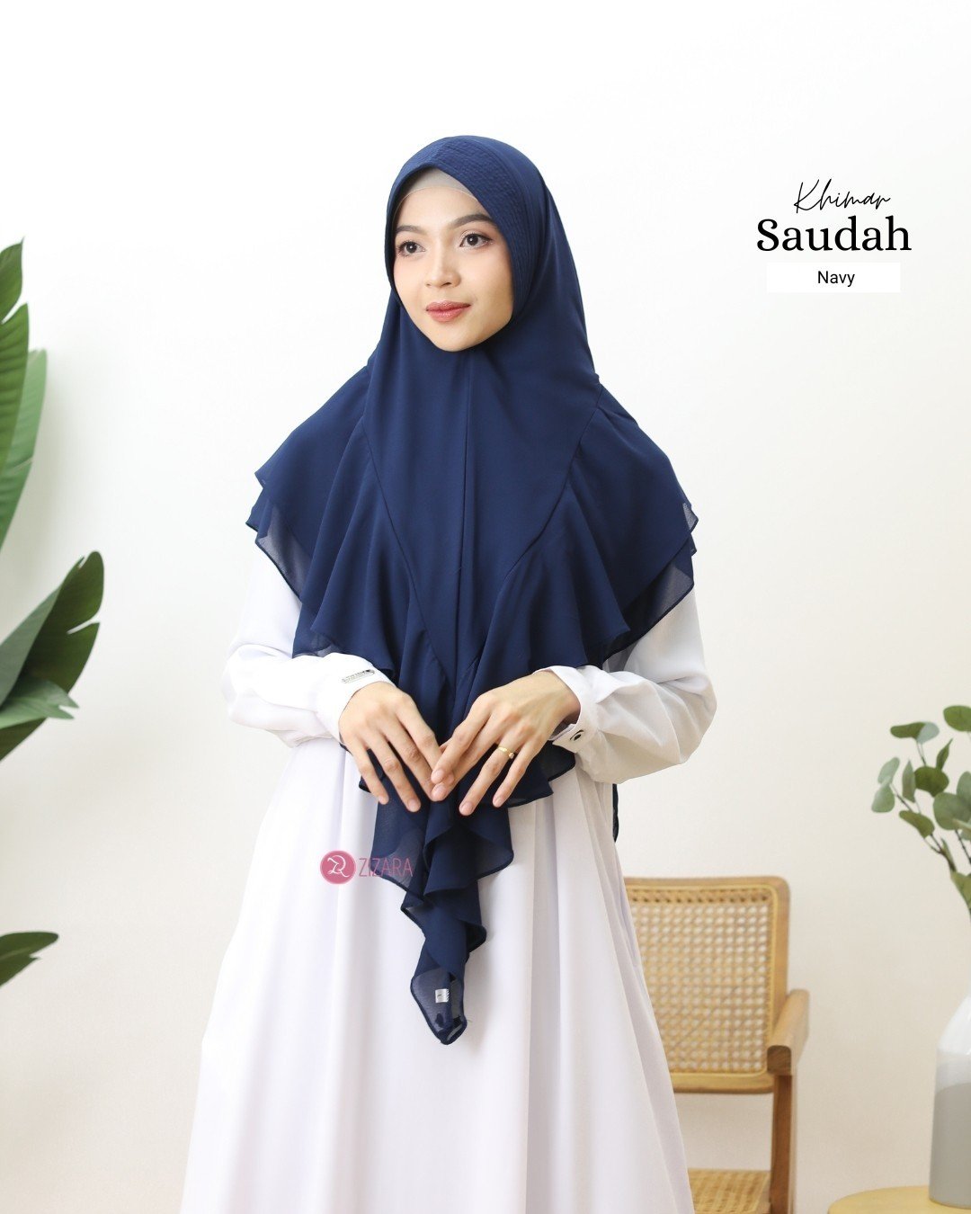 Zizara - Khimar Saudah Navy thumb 2