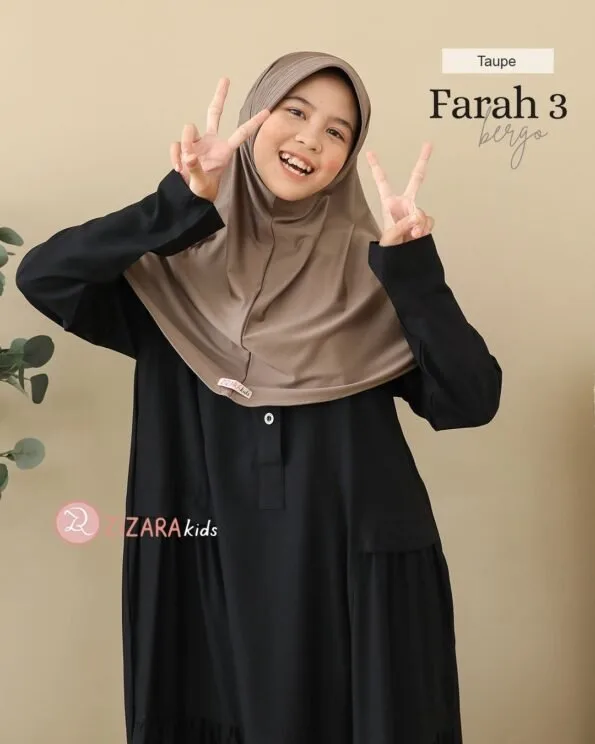 Zizara - Bergo Kids Farah3 Taupe