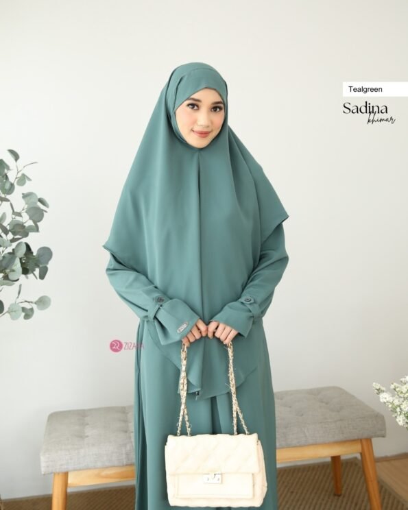 Zizara - Khimar Sadina Teal Green