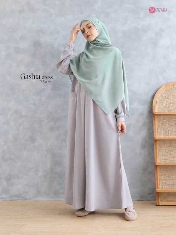Zizara - Dress Gashia Soft Grey