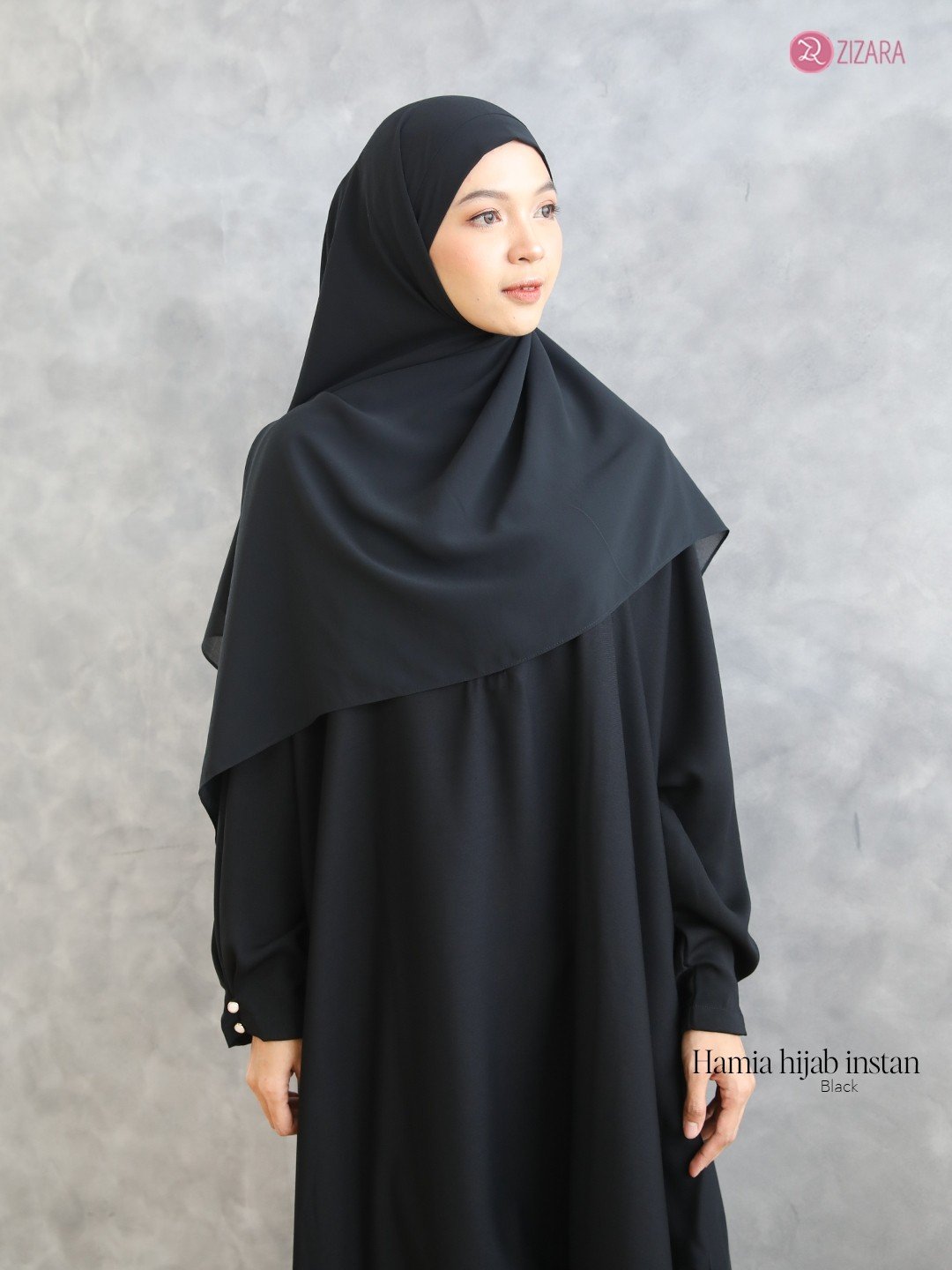 Zizara - Hamia Hijab Instant Black thumb 2