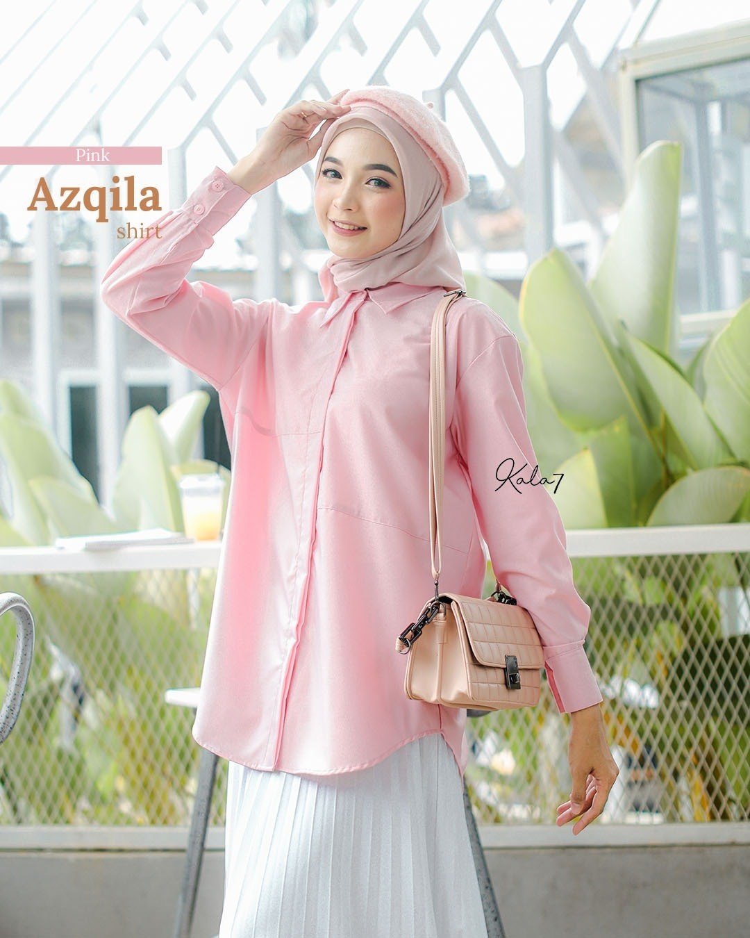Zizara - Azqila Shirt Pink thumb 2