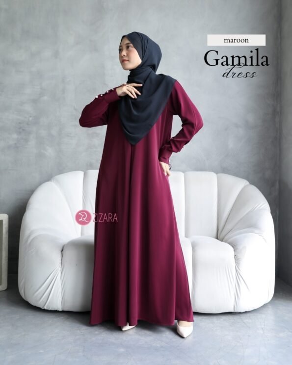 Zizara - Dress Gamila Maroon