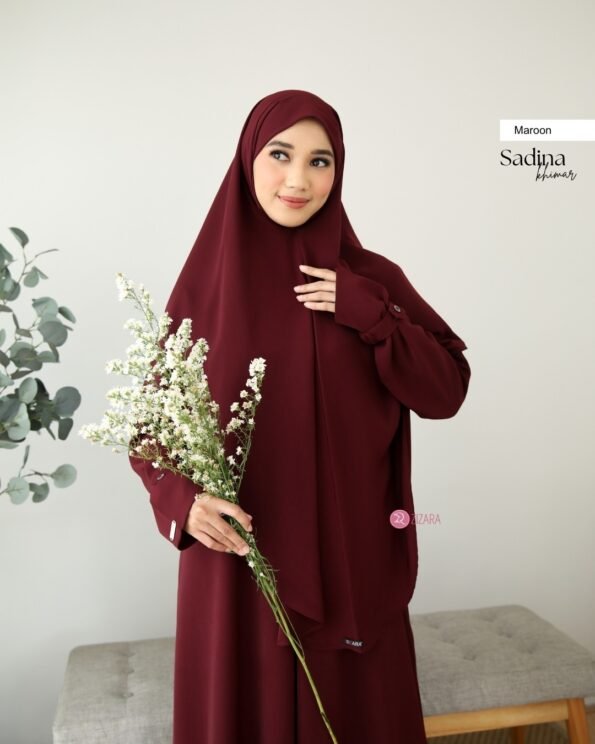 Zizara - Khimar Sadina Maroon