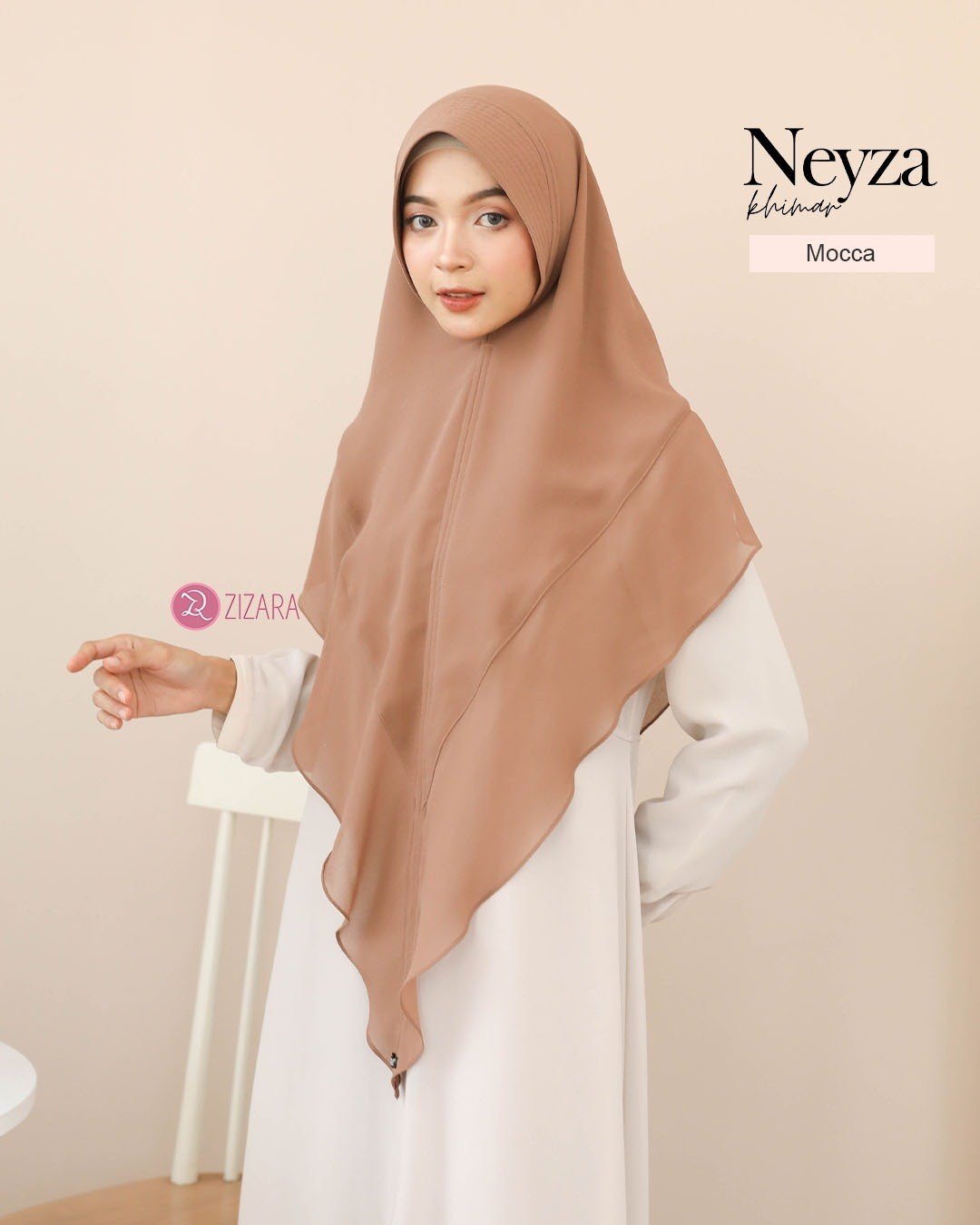 Zizara - Khimar Neyza Mocca thumb 2
