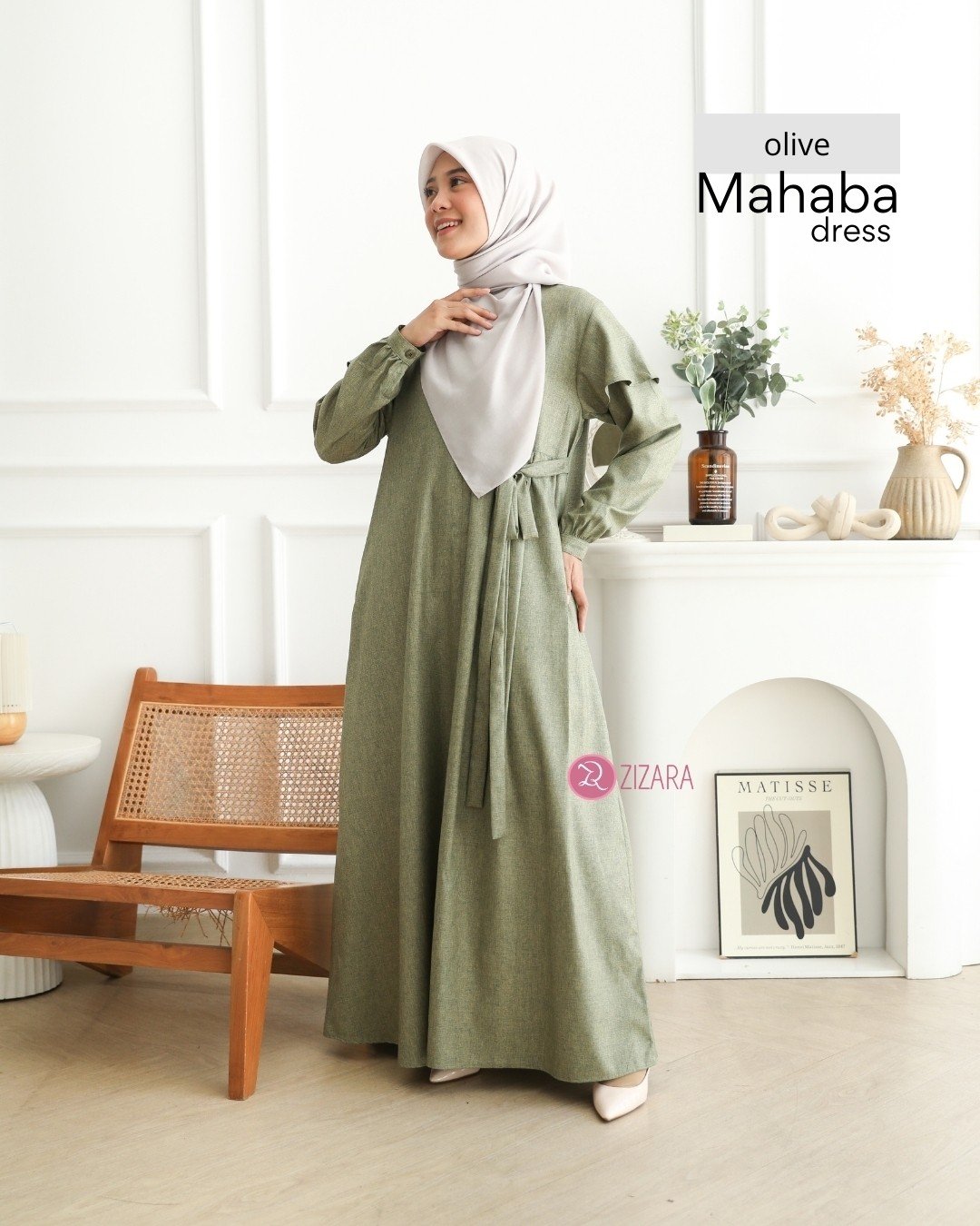 Zizara - Dress Mahaba Olive thumb 2