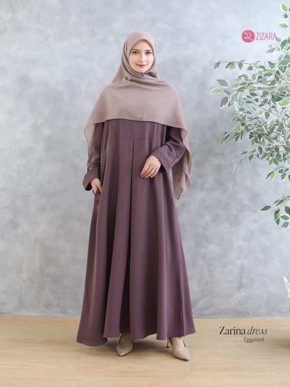 Zizara - Dress Zarina Eggplant