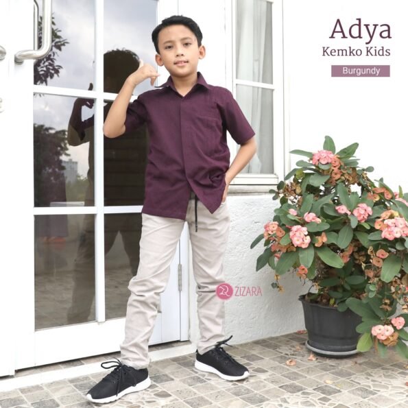Zizara - Adya Kemko Kids Burgundy