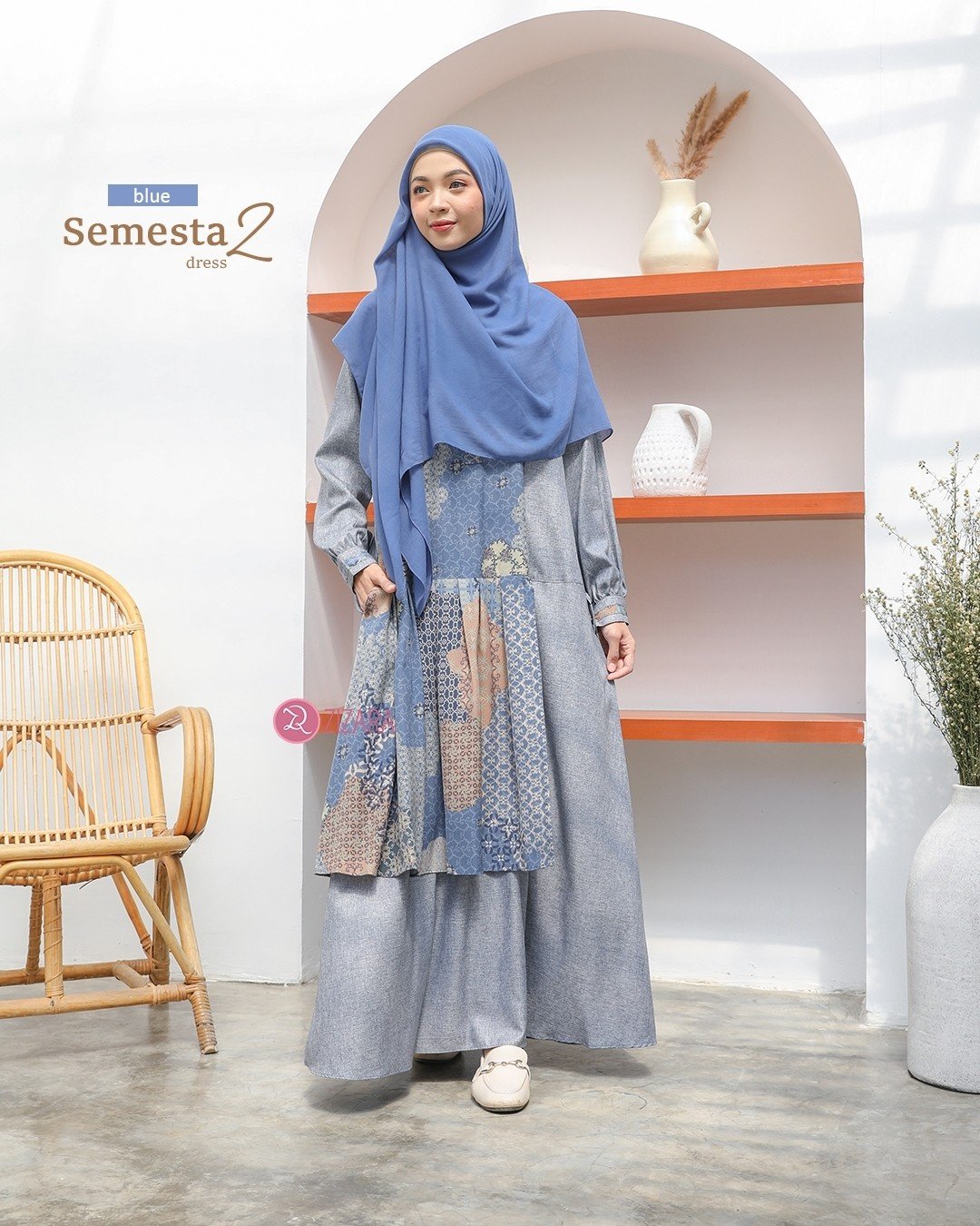 Zizara - Dress Semesta 2 Blue thumb 2