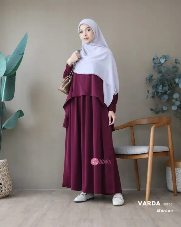 Zizara - Dress Varda Maroon