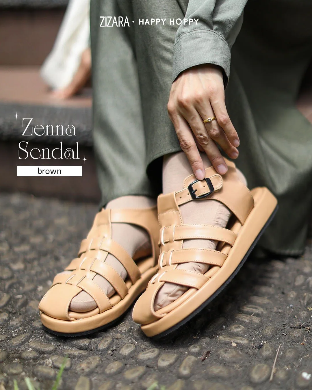 Zizara - [READY] Zenna Sandal Brown thumb 2