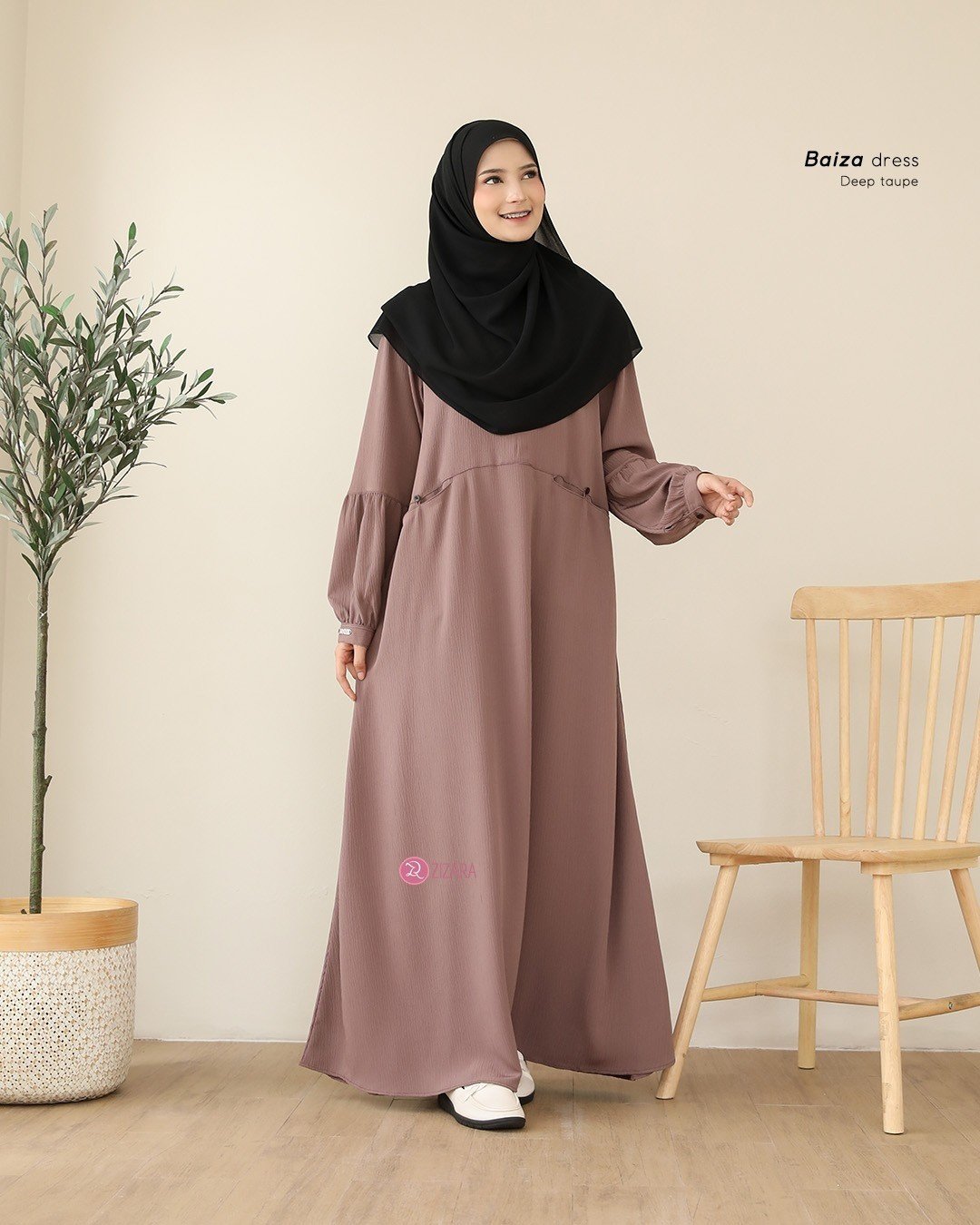 Zizara - Dress Baiza Deep Taupe thumb 2
