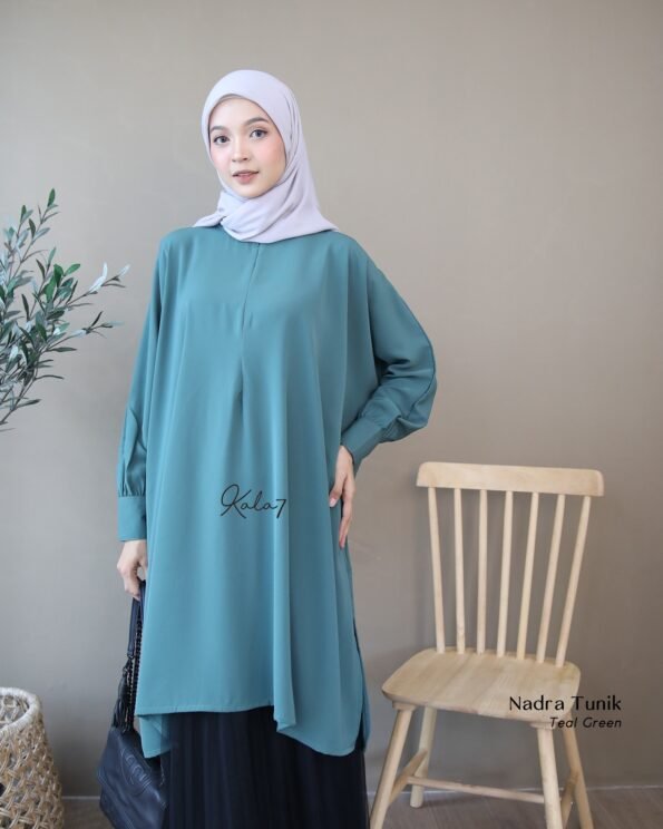 Zizara - Tunik Nadra Teal Green