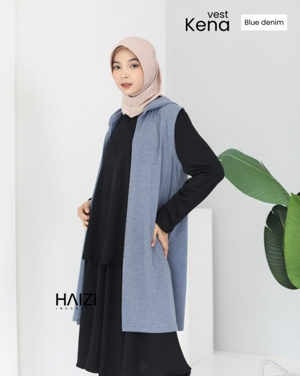 Zizara - Kena Vest Blue Denim