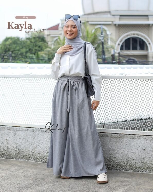Zizara - Rok Kulot Kayla Grey
