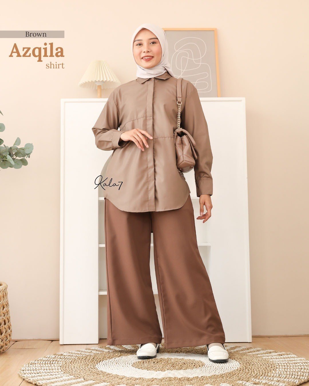 Zizara - Azqila Shirt Brown thumb 2