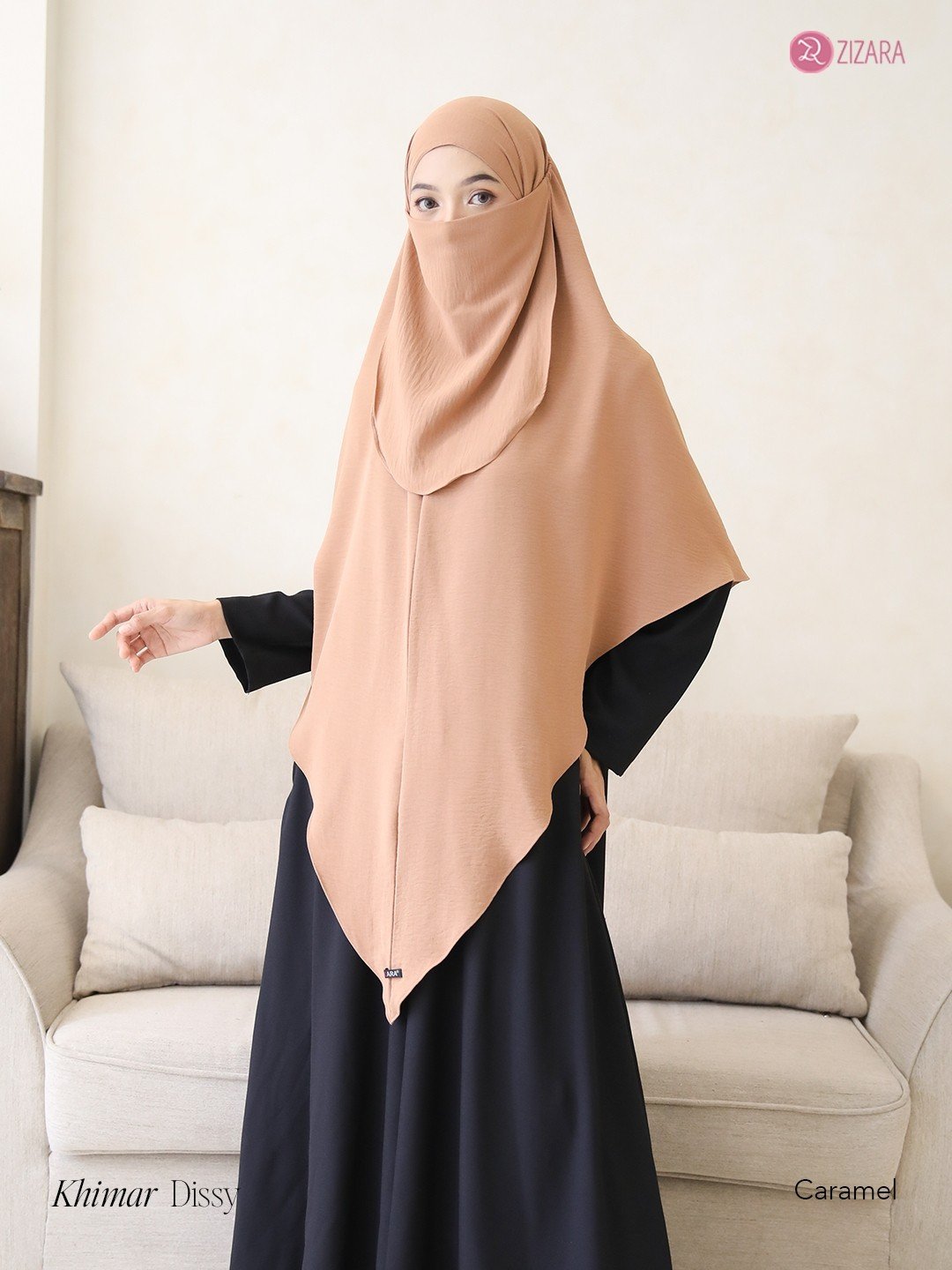 Zizara - Khimar Dissy Caramel thumb 2