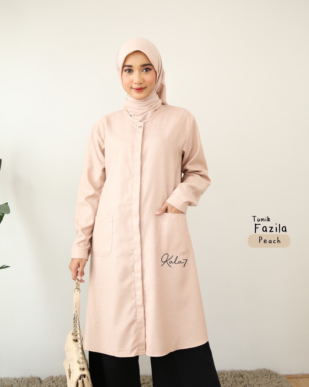 Zizara - Tunik Fazila Peach thumb 2