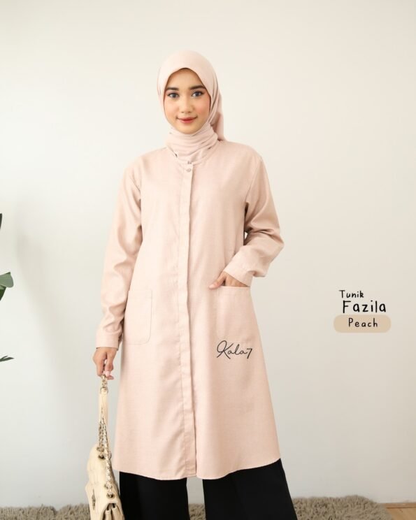Zizara - Tunik Fazila Peach