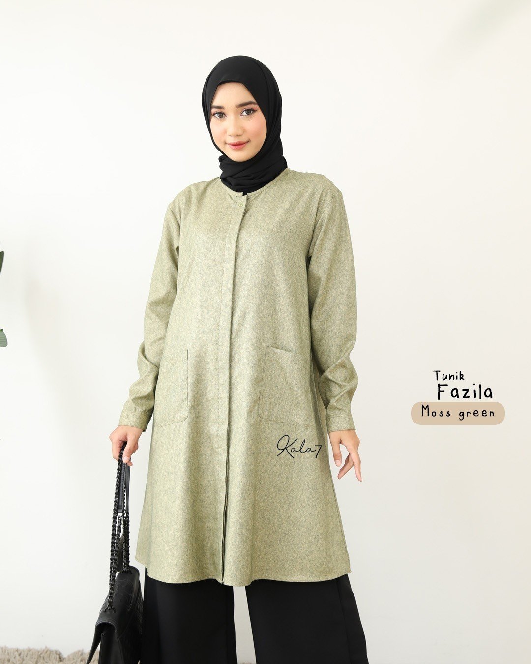 Zizara - Tunik Fazila Mossgreen thumb 2