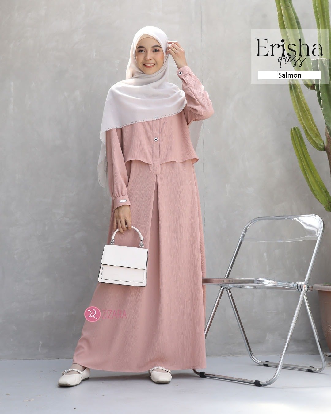 Zizara - Dress Erisha Salmon thumb 2