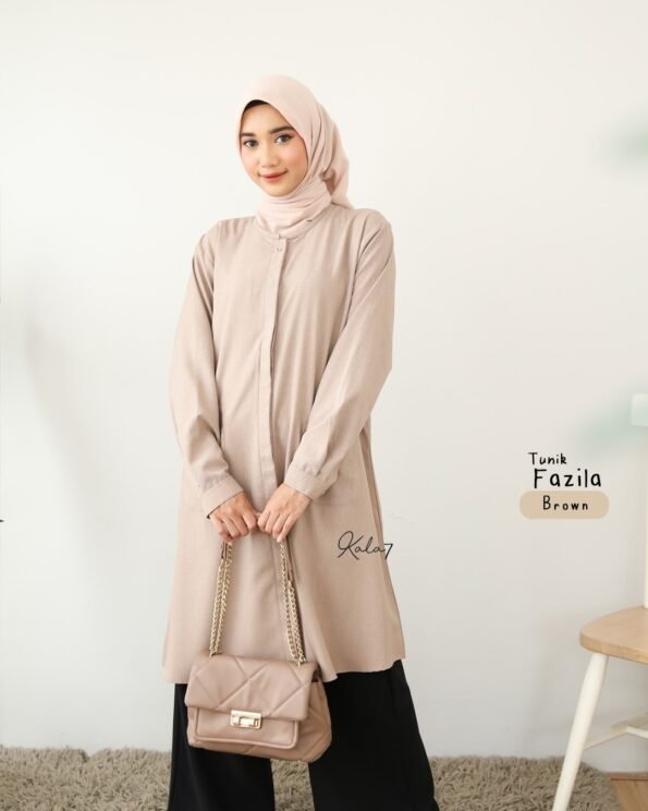 Zizara - Tunik Fazila Brown
