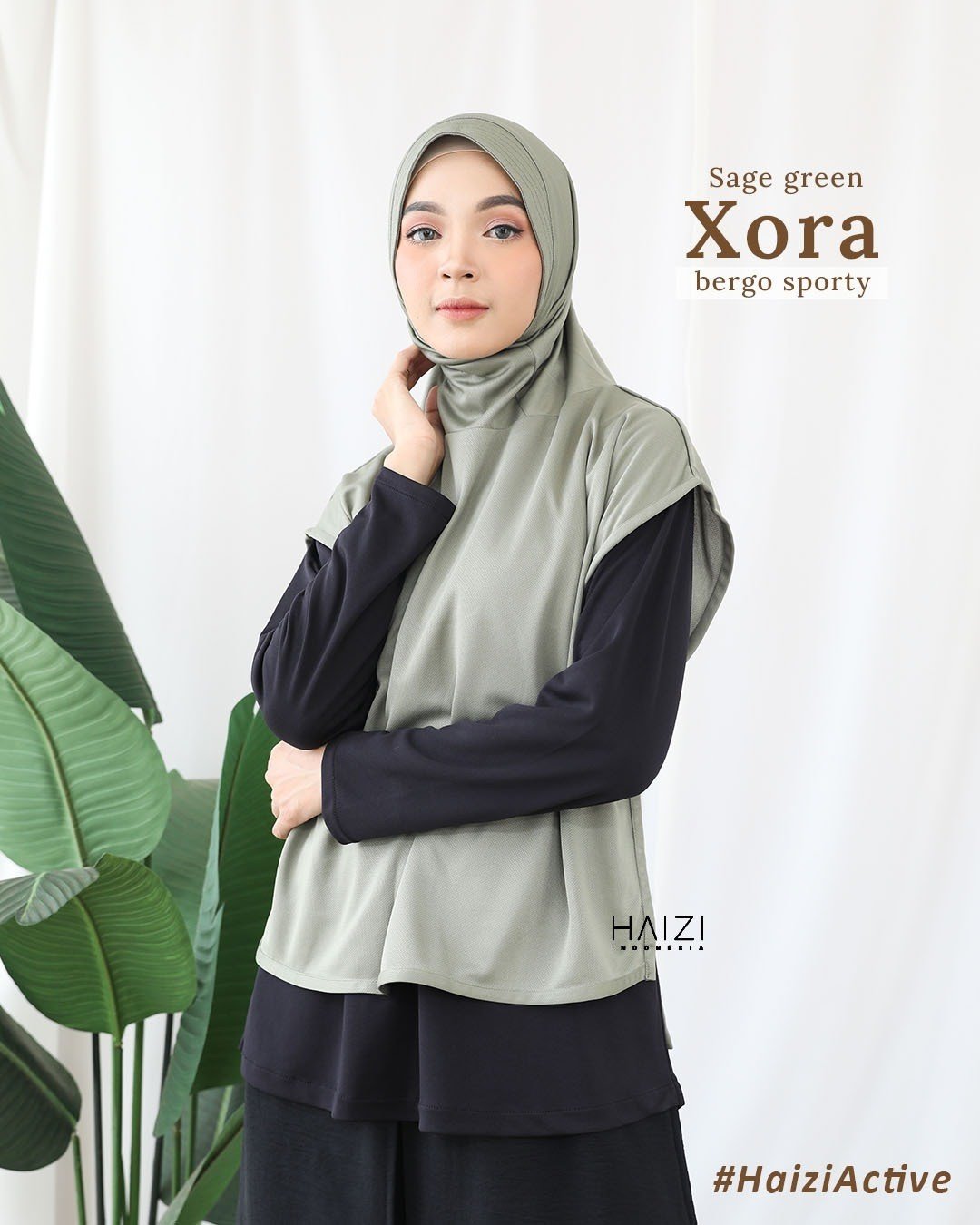 Zizara - Bergo Xora Sage Green thumb 2