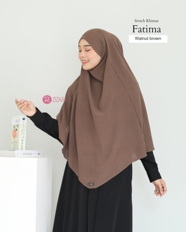 Zizara - French Khimar Fatimah Walnut Brown