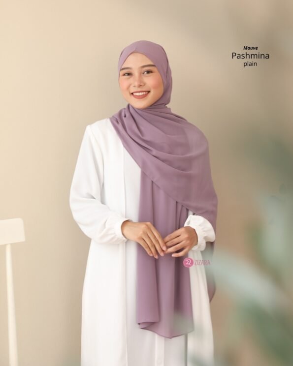 Zizara - Plain Pashmina Mauve