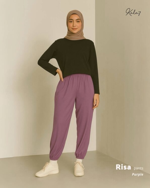 Zizara - Basic Pants Risa Purple