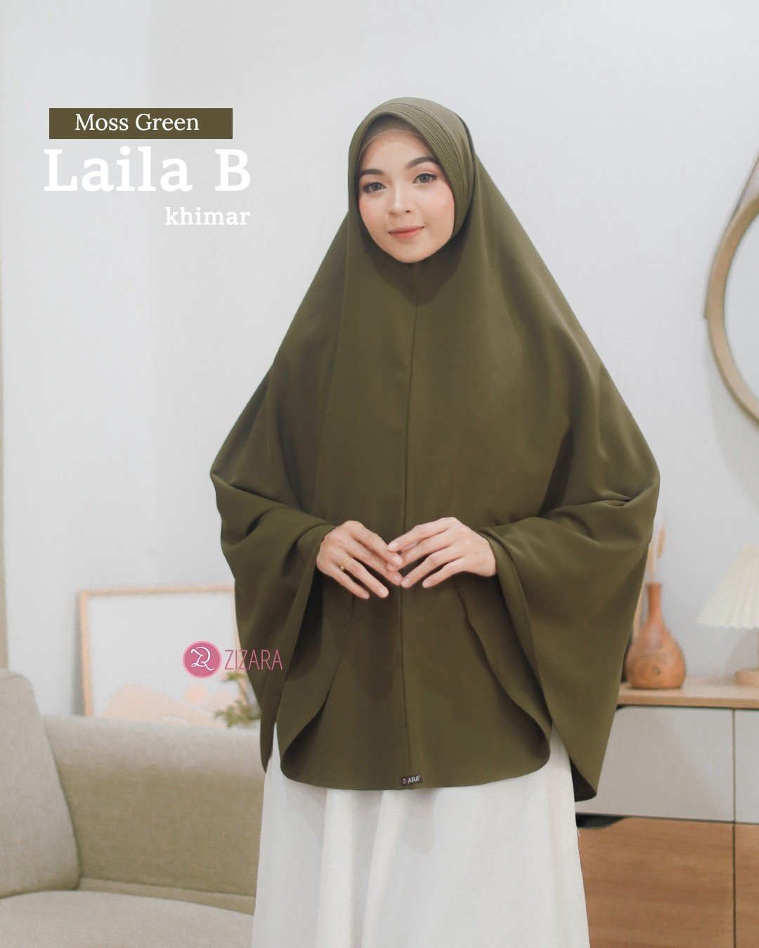 Zizara - Bergo Laila B Moss Green thumb 2