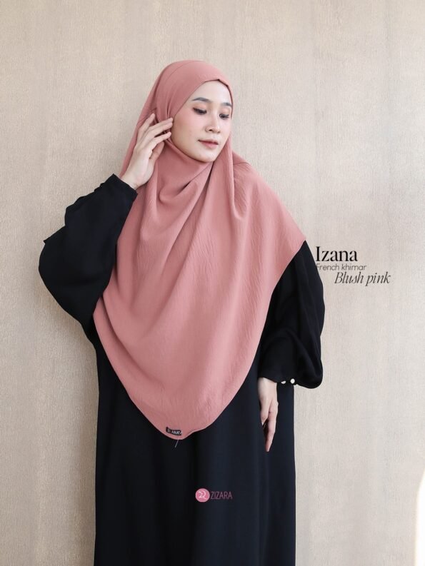 Zizara - French Khimar Izana Blush Pink
