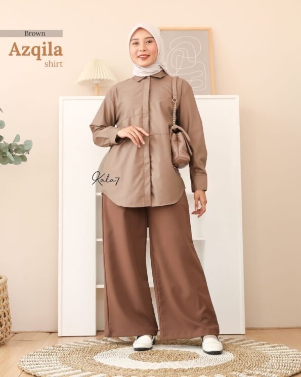 Zizara - Azqila Shirt Brown