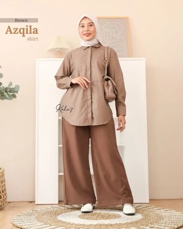 Zizara - Azqila Shirt Brown