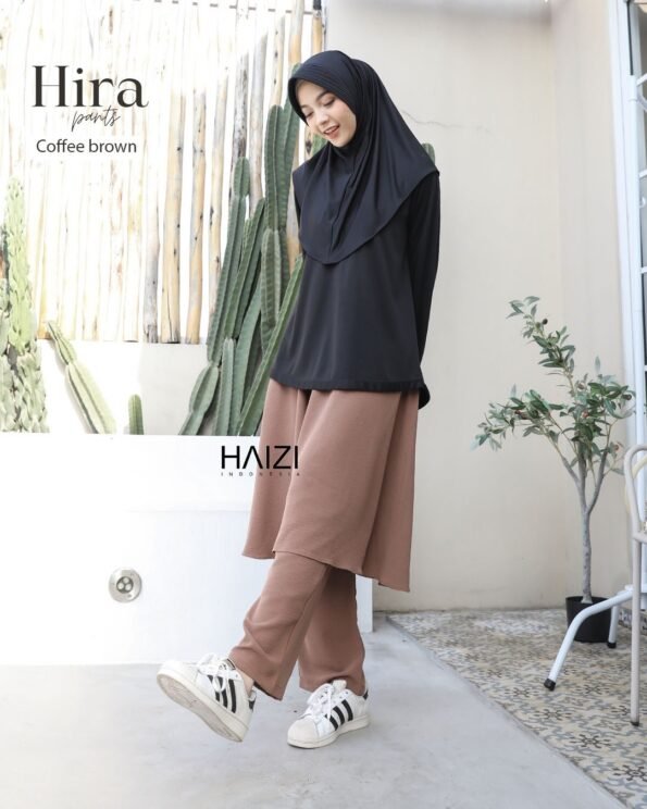 Zizara - Hira Sporty Pants Coffee Brown