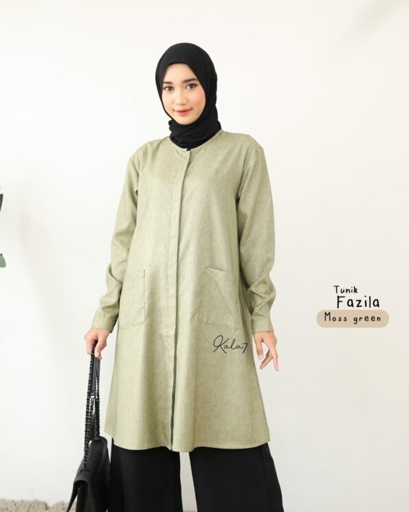 Zizara - Tunik Fazila Mossgreen