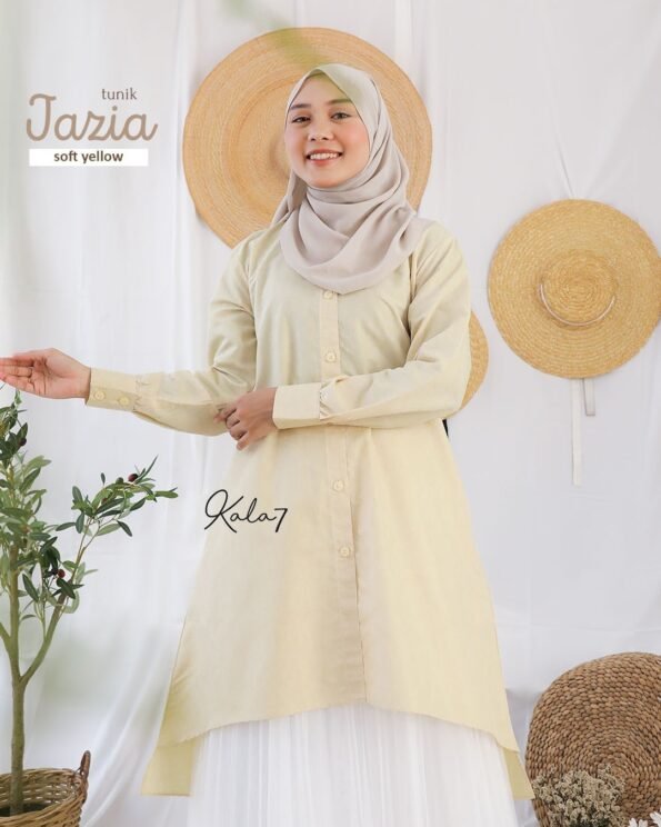 Zizara - Tunik Jazia Soft Yellow