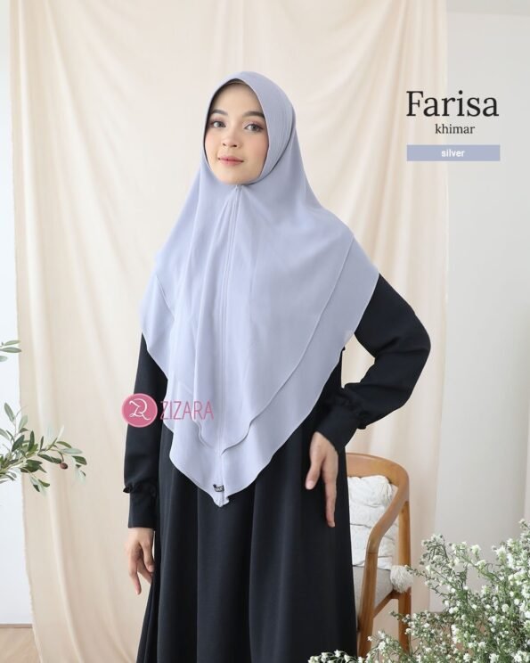 Zizara - Khimar Farisa Silver
