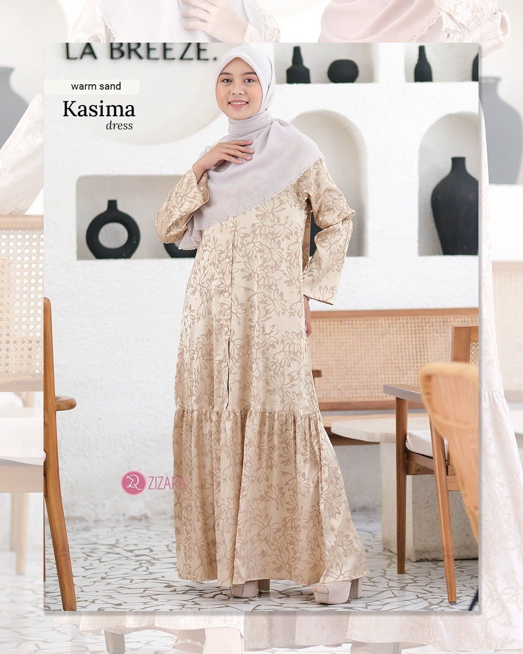 Zizara - Dress Kasima Warm Sand thumb 2