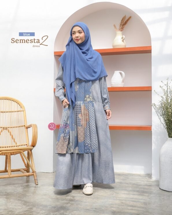 Zizara - Dress Semesta 2 Blue